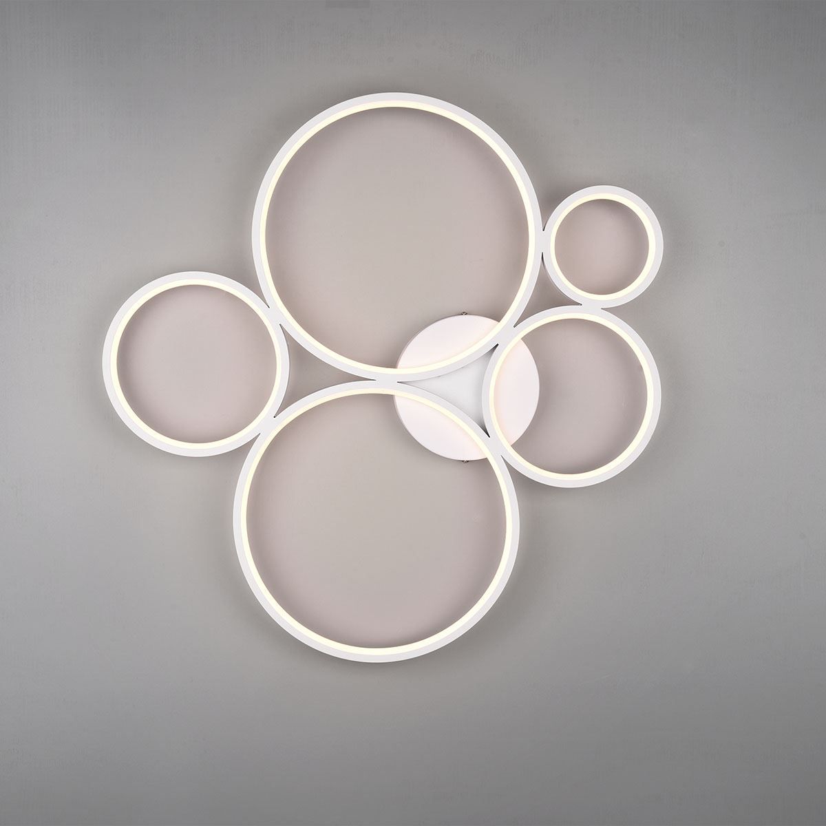Lampadari & plafoniere: LED Deckenleuchte, 5 Ringe, Weiss – Nuovo (secondo la descrizione) da Kreuzlingen venduto da Smart-Light 2