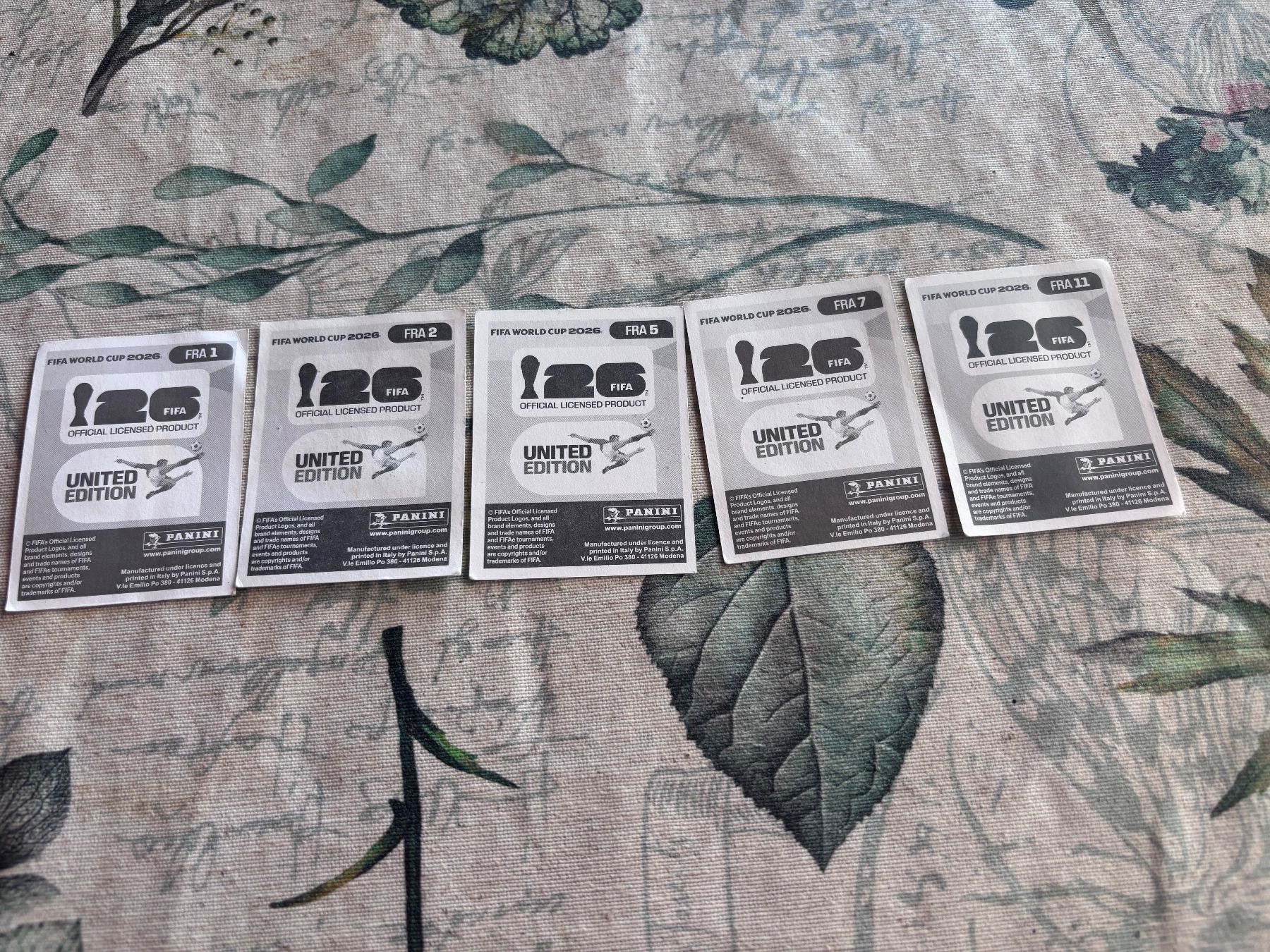 Autobahnvignetten: Lot de 5 vignettes Panini FRA – Gebraucht aus Lajoux JU von plise 1