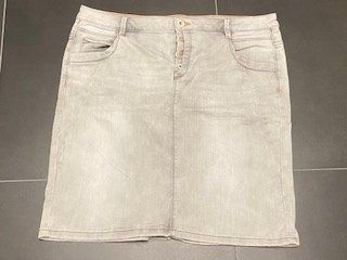 SOCCX Jeans Rock grau 42/XL