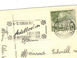 I. Schweizer Ski Meisterschaftswoche ADELBODEN 1951selten