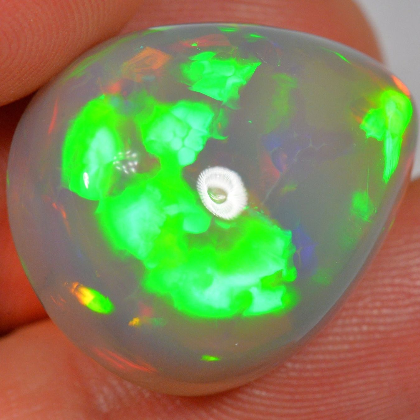 Edelsteine: 28.9 Karat - Glänzender Broadflash - Dunkler Äthiopischer We – Neu (gemäss Beschreibung) aus Rüti ZH von DeinOpal 2