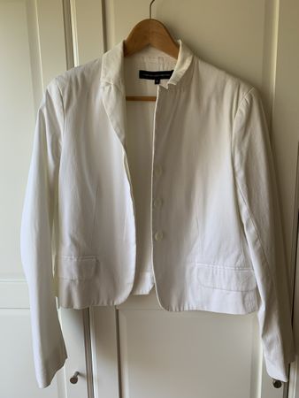 French Connection Blazer weiss Baumwolle Grösse 38