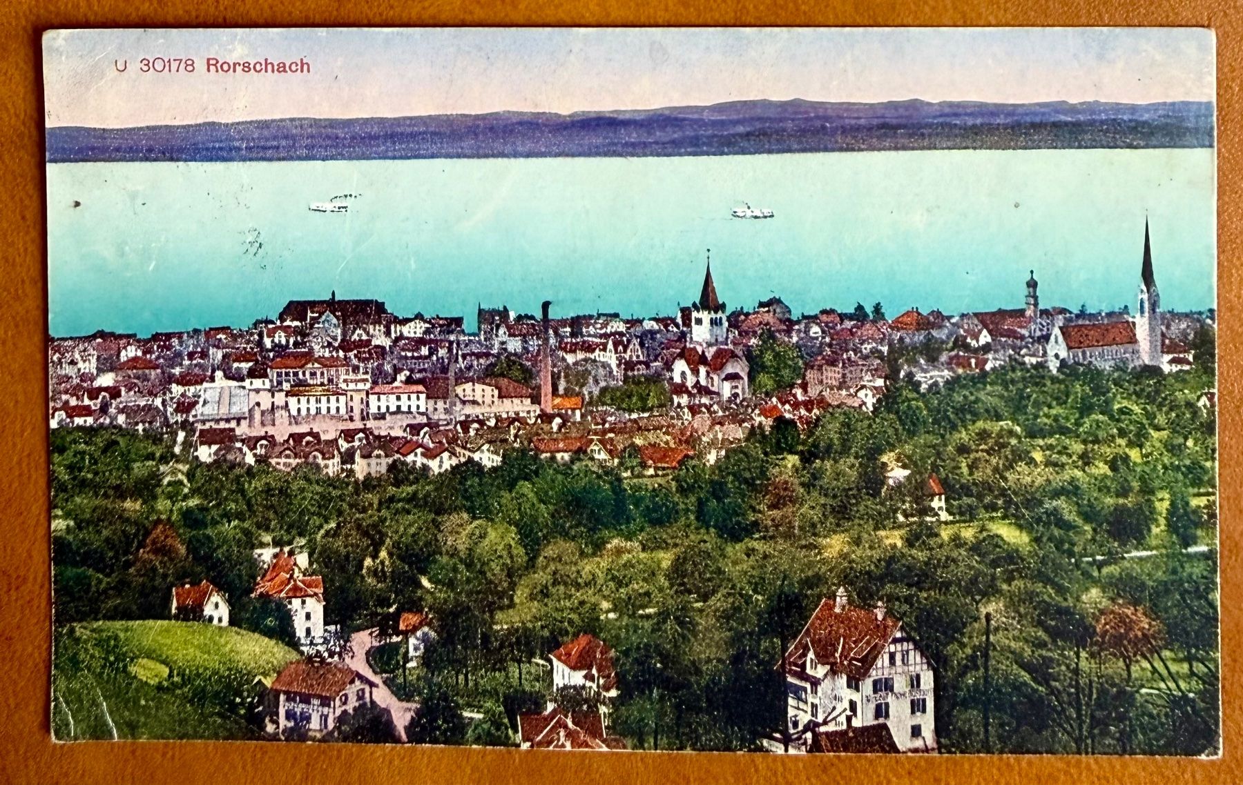 Cartoline postali: Rorschach - Panorama 1912 – Usato da Lutry venduto da Ediego