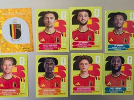 Panini 2026 WM USA BEL Belgien 1, 4, 5, 7, 10, 15, 19, 20