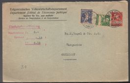 BERN, 4.VI.25  Eidgenössische Volkswirtschaftsdepartement