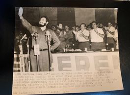 Foto Fidel Castro 1960 bei Rede in Havanna