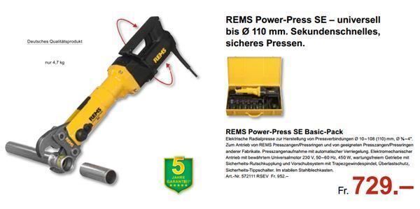 REMS 572111 - Power-Press SE Basic-Pack