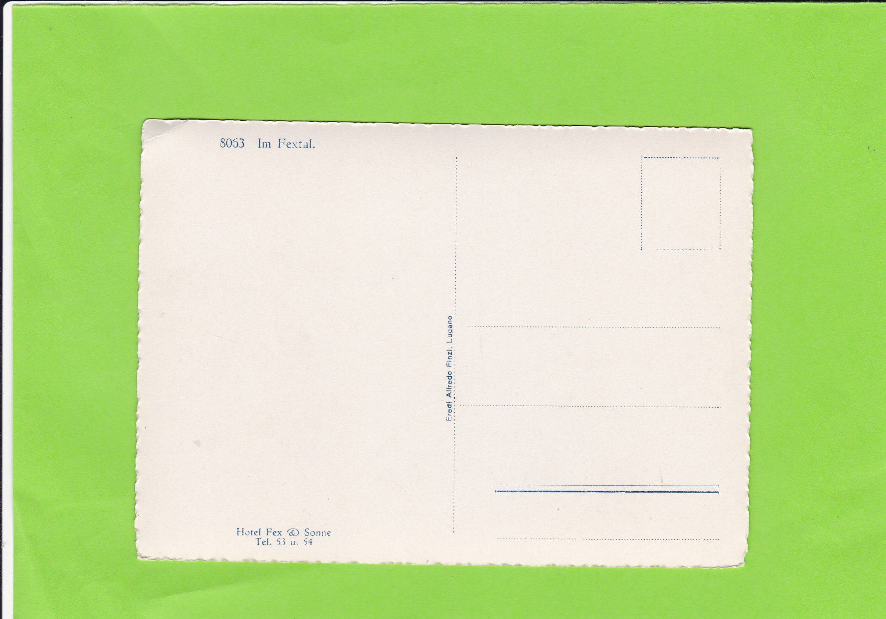 Cartoline postali: Im Fextal – Usato da St. Peterzell venduto da neckertal 1