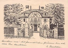 Bern, Kirchenfeldstrasse 88, Künstlerkarte, datiert 1933