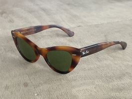 Ray-Ban Sonnenbrille Damen Katzenauge Schildpatt braun
