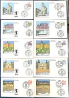 1982 - Bonn + Berlin FDC Rollenmarken Burgen Schlösser Serie