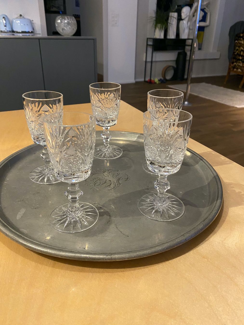 Teller: BAROCCO BERN tablett ca.1880 + kristall set passt zu lambert – Gebraucht aus Mels von Adnoh 3
