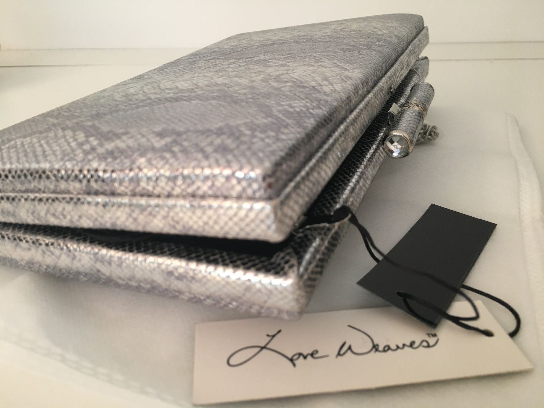 Borse da donna: Clutch Neu Silber Love Weaves – Nuovo e nell'imballaggio originale da Stansstad venduto da InStyle8 1