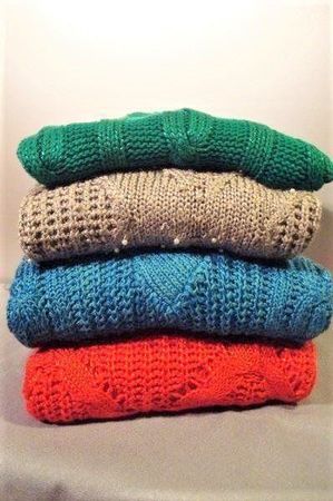 ❗Jetzt 14.- Fr.❗4x Vintage Damen 3x LONG Pulli, 1x oh. Ärmel