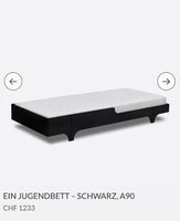 Rafa Kids A90 Jugendbett schwarz + Matratze  top Zustand!