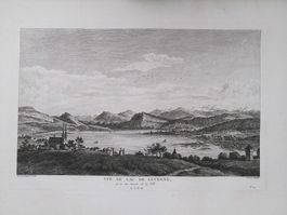 Luzern Originalkupferstich von Perigönon 1780