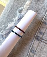 Fingerring   Ring    fein Edelstahl  2 Stk Grösse 7 mm  17mm