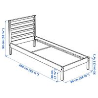 Ikea "TARVA" Bettgestell - Neu ungebraucht - weiss 90x200cm