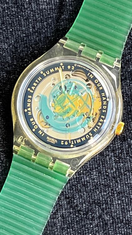 Swatch Orologi: Swatch Earth Summit 92' Vintage Uhr – Usato da Grenchen venduto da chththl