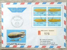 TR96 Enveloppe + Timbre Suisse 1975