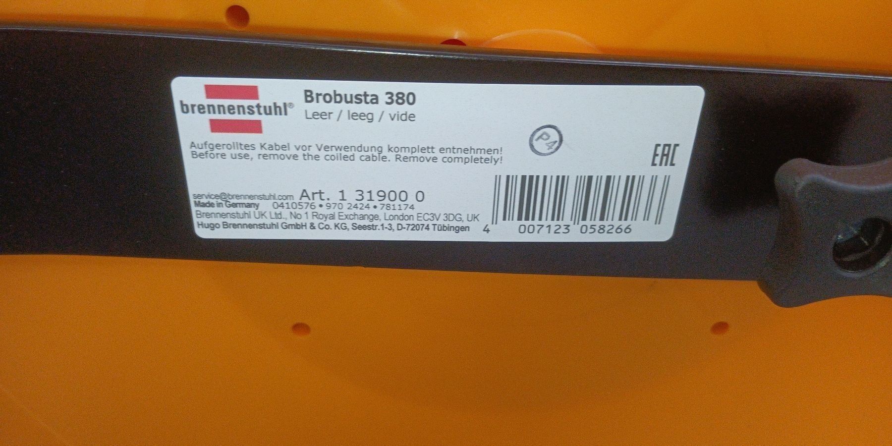 Cavi: Brennenstuhl Kabeltrommel Brobusta 380 – Usato da Cham venduto da Chomer.60 1
