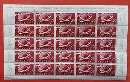 295.4 Bogen B11 mit 2 Abarten 75 Jahre Weltpostverein 1949**