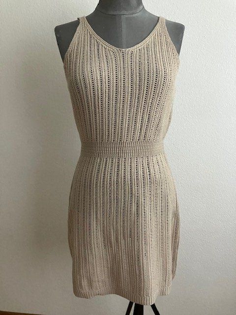 Shein Vestiti: Robe d'été en maille fine, couleur sable, taille 38 – Usato da Marin-Epagnier venduto da rchouchouu
