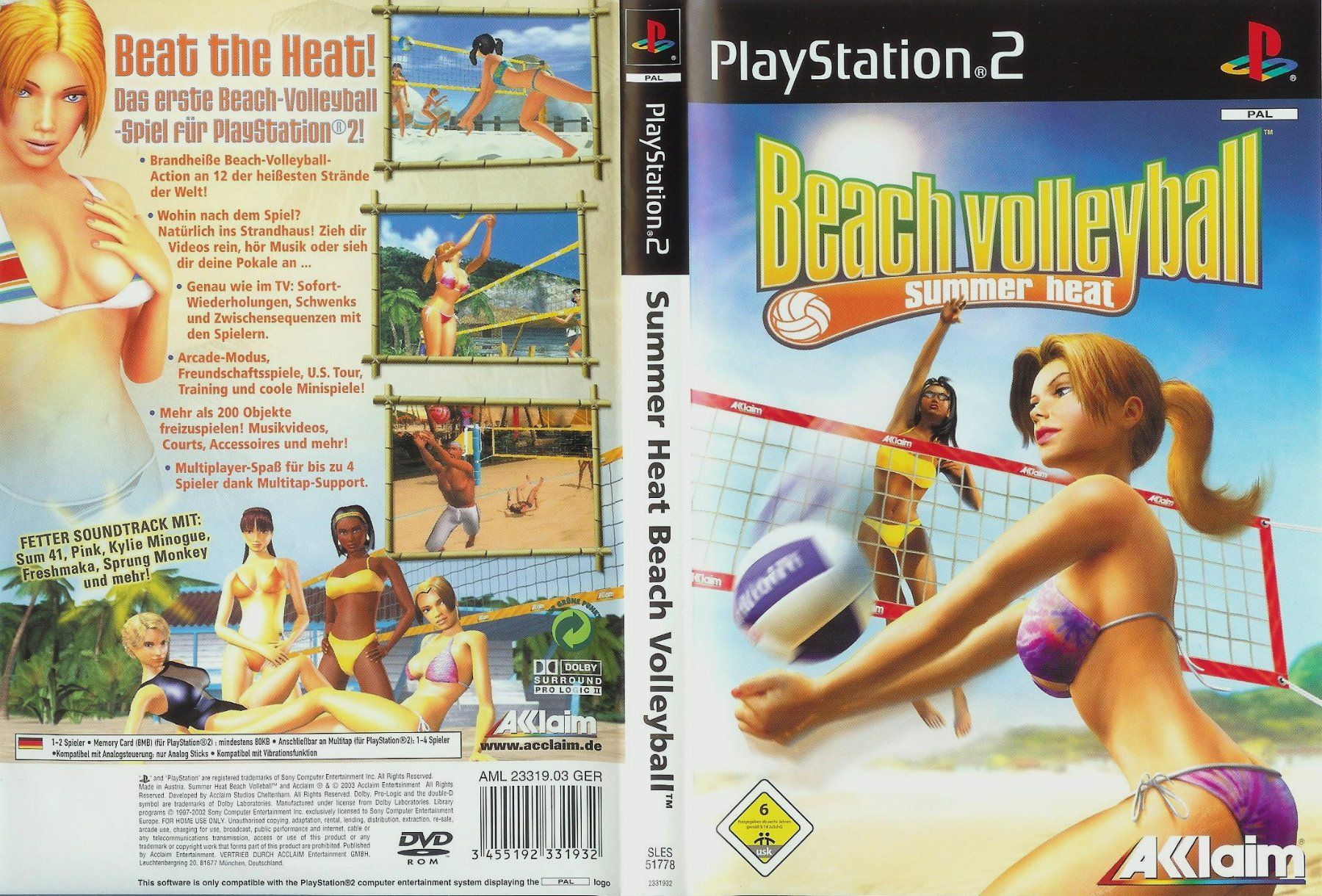 Sony Giochi: Brandheisse Beach Volleyball Action    PS2 – Usato da Schüpfheim venduto da Games_Spielkonsolen 3