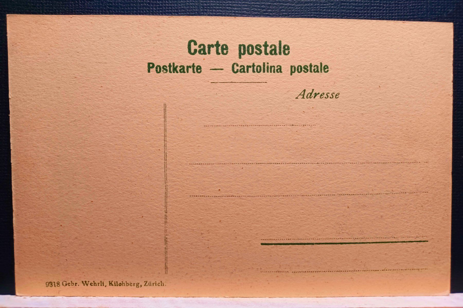 Cartoline postali: WER ?, WO ?, Bergkapelle, No. 9318 – Usato da Aarau Rohr venduto da mgvw 2