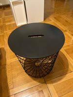 Aufbewahrungstisch, schwarz, 44 cm