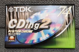 TDK"CD ing2 74" top chrome tape
