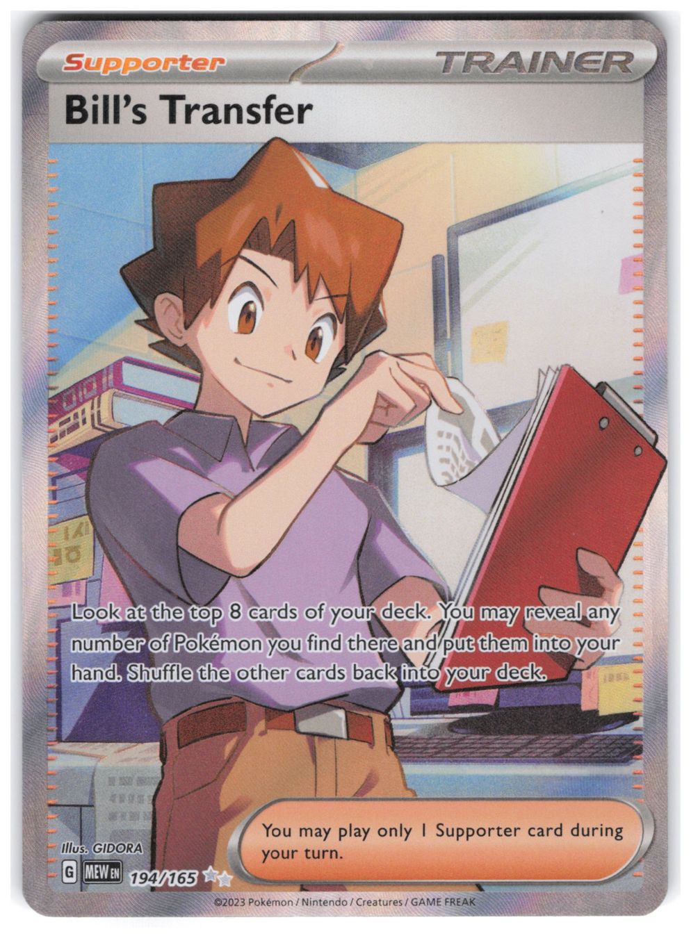Pokémon Carte collezionabili: Bills Transfer / 151 / MEW 194 – Nuovo (secondo la descrizione) da Arni AG venduto da PokemonCardsStore