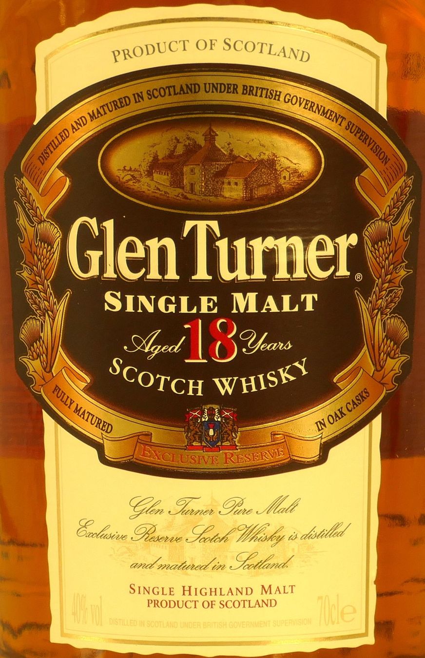 Spirituosen: Glen Turner 18 Jahre - Single Malt – Neu und originalverpackt aus Hochdorf von Sukram58 2