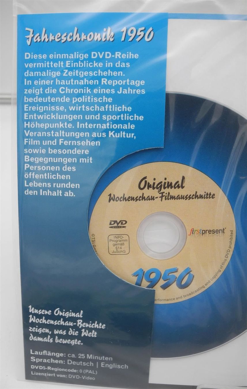 Karten: Geburtstagskarte mit CD, Jahr 1950 – Neu und originalverpackt aus Kottwil von Crazyrolf 2