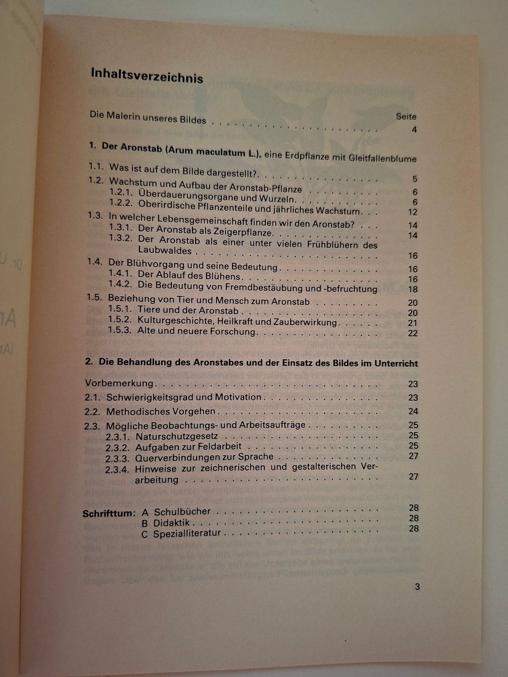Libri: Aronstab - Kommentar zum Schulwandbild, 1981! – Usato da Dietikon venduto da Buchantiqdietikon 1