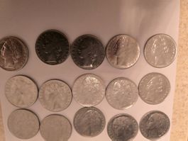 Lot de 15 pièces de 100 Lire Italienne