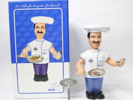 Blech Figur Koch Johann Lafer zum aufziehen