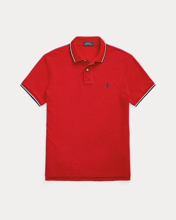 70% OFF - Polo Ralph Lauren- Custom Slim Fit Mesh Polo Shirt