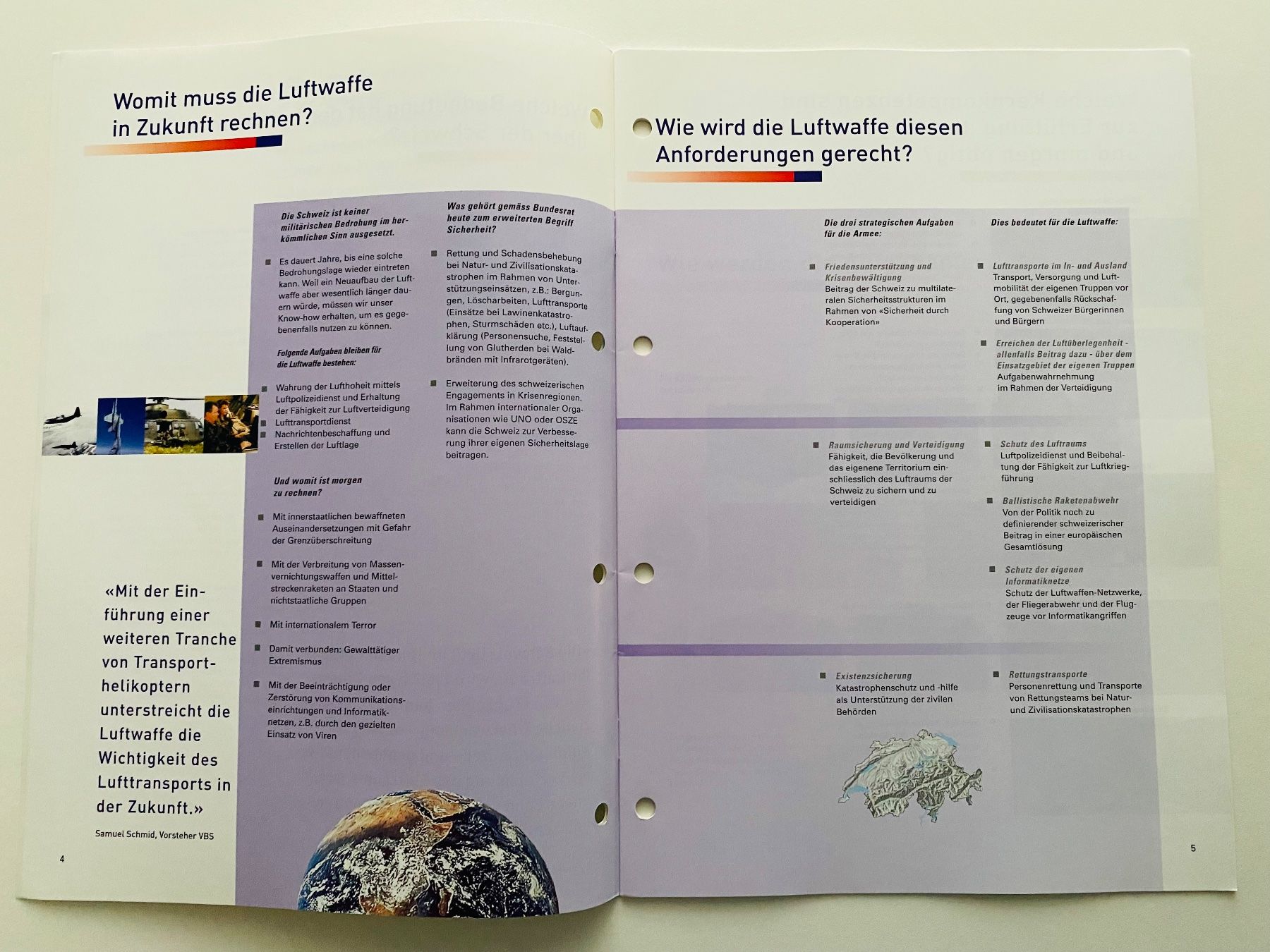 Schweizer Armee Documenti: Schweizer Luftwaffe Swiss Air Force Heft 24 Seiten 2001 – Usato da Müswangen venduto da buyin 2