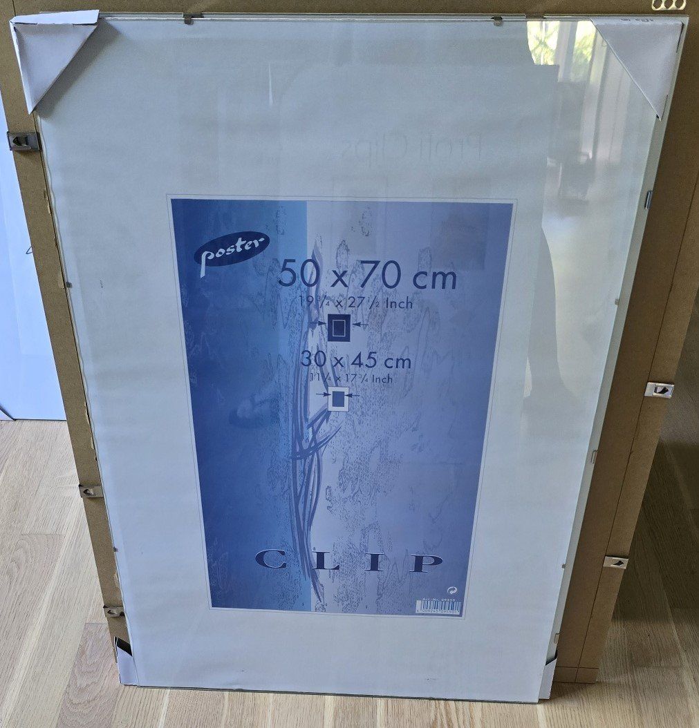 Cornici: Cliprahmen Transparent Rahmenlos 50 x 70 cm – Usato da Bergdietikon venduto da ewa1005 2