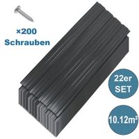 22x Trapezblech 108cm x 42.6cm Anthrazit
