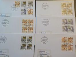 1987, FDC, Teils. Postbeförderung