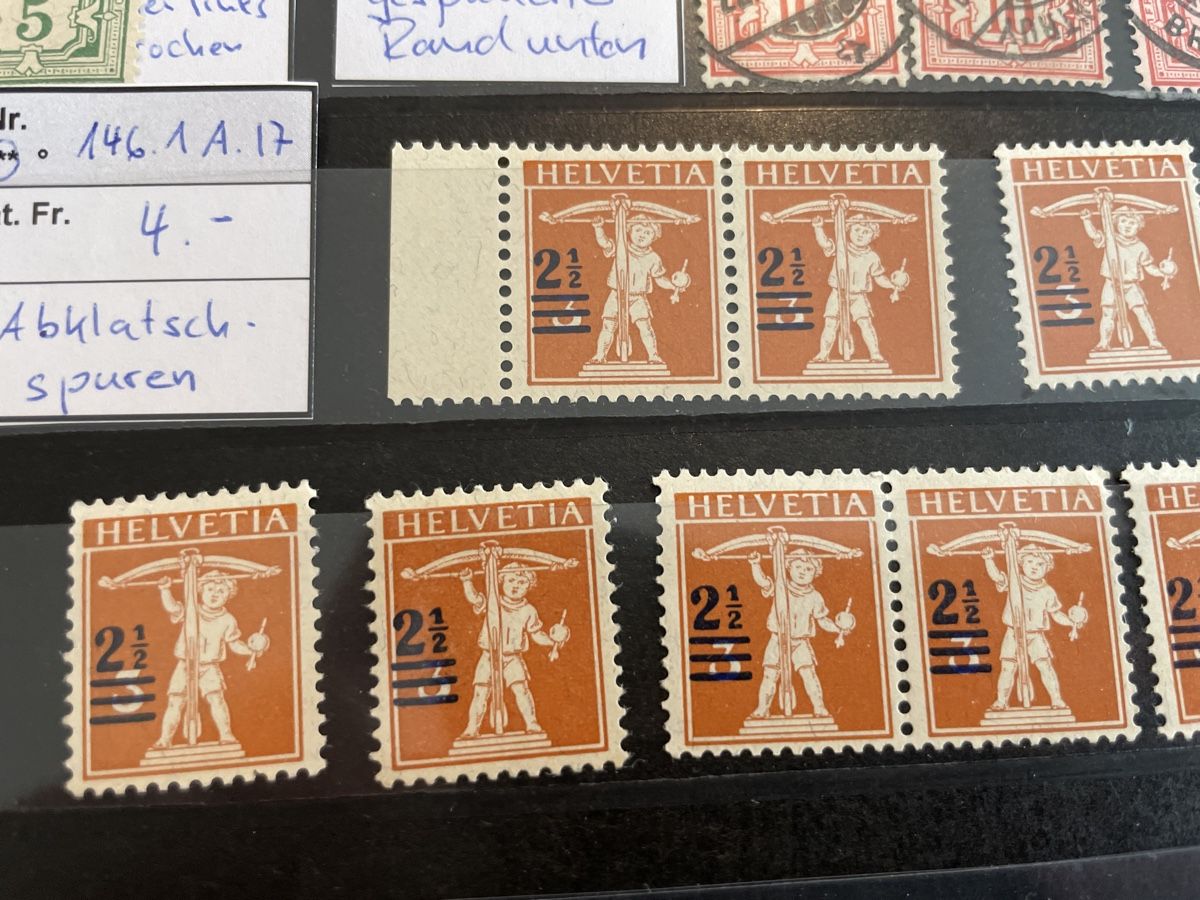 Tutti i francobolli: Abart 16 Briefmarke Top Lot – Usato da Muri AG venduto da Briefmarke-Schweiz 5