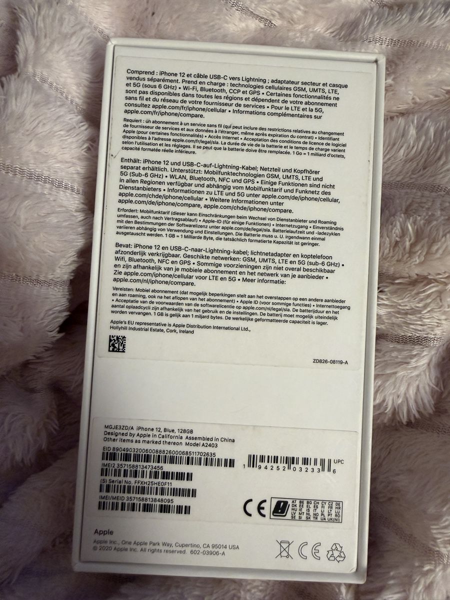 Apple Telefoni cellulari / Smartphones: Apple iPhone 12 128GB Blau OVP – Nuovo (secondo la descrizione) da Kappelen venduto da zay_lnl2 2