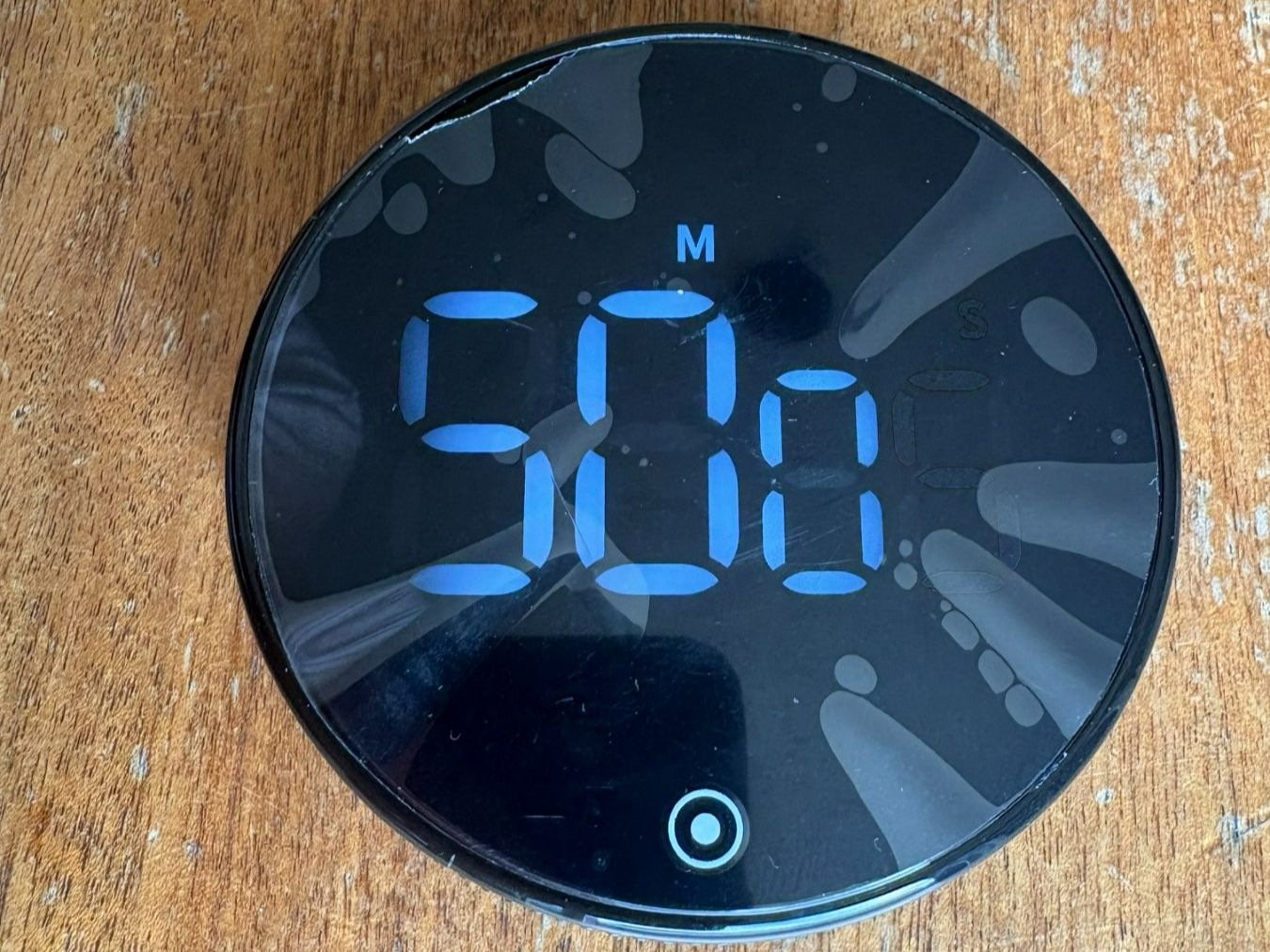 Sveglie: Digitaler-Timer rund schwarz NEU – Nuovo e nell'imballaggio originale da Widnau venduto da SIIVSIIV