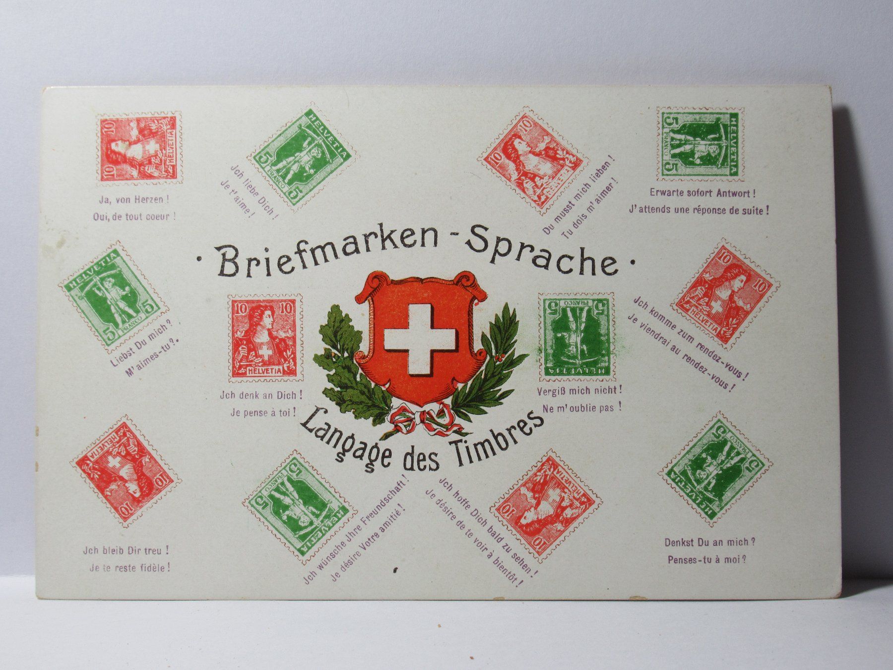 Ansichtskarten: Bildpostkarte , Briefmarkensprache – Neu (gemäss Beschreibung) aus Grenchen von Bluemchen1900