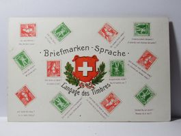 Bildpostkarte , Briefmarkensprache