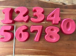 Letter Cake Silikonbackformen von 0 - 9