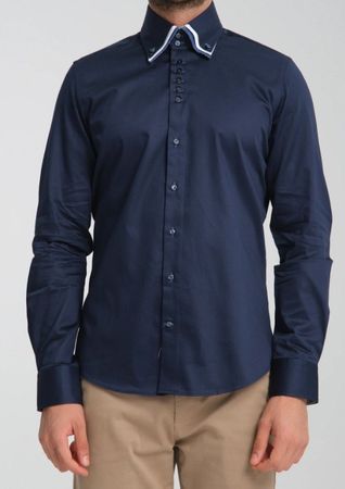 7 CAMICIE Hemd - Slim Fit Gr. L/41 (100437)