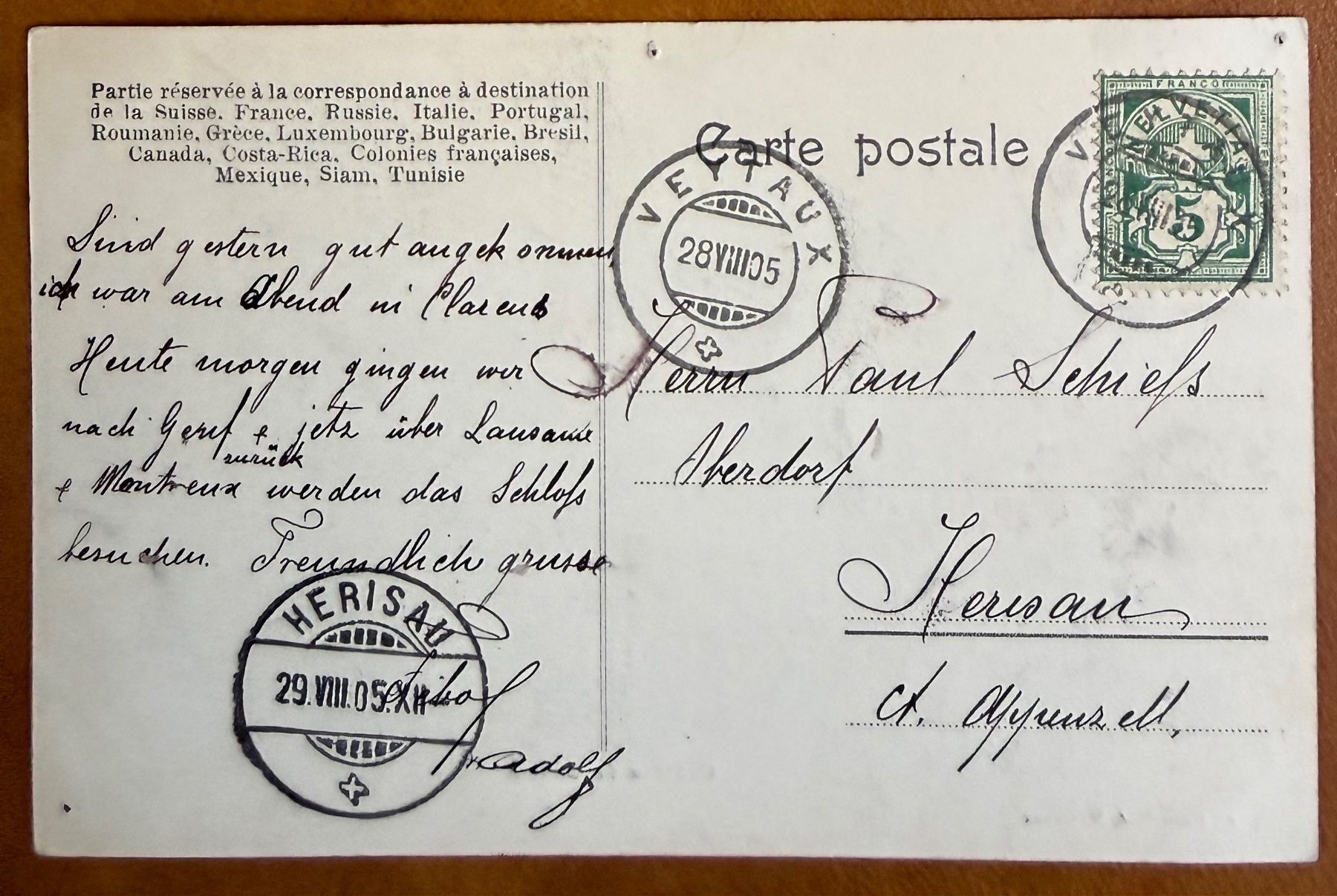 Cartoline postali: Chillon - Voilier 1905 – Usato da Lutry venduto da Ediego 1